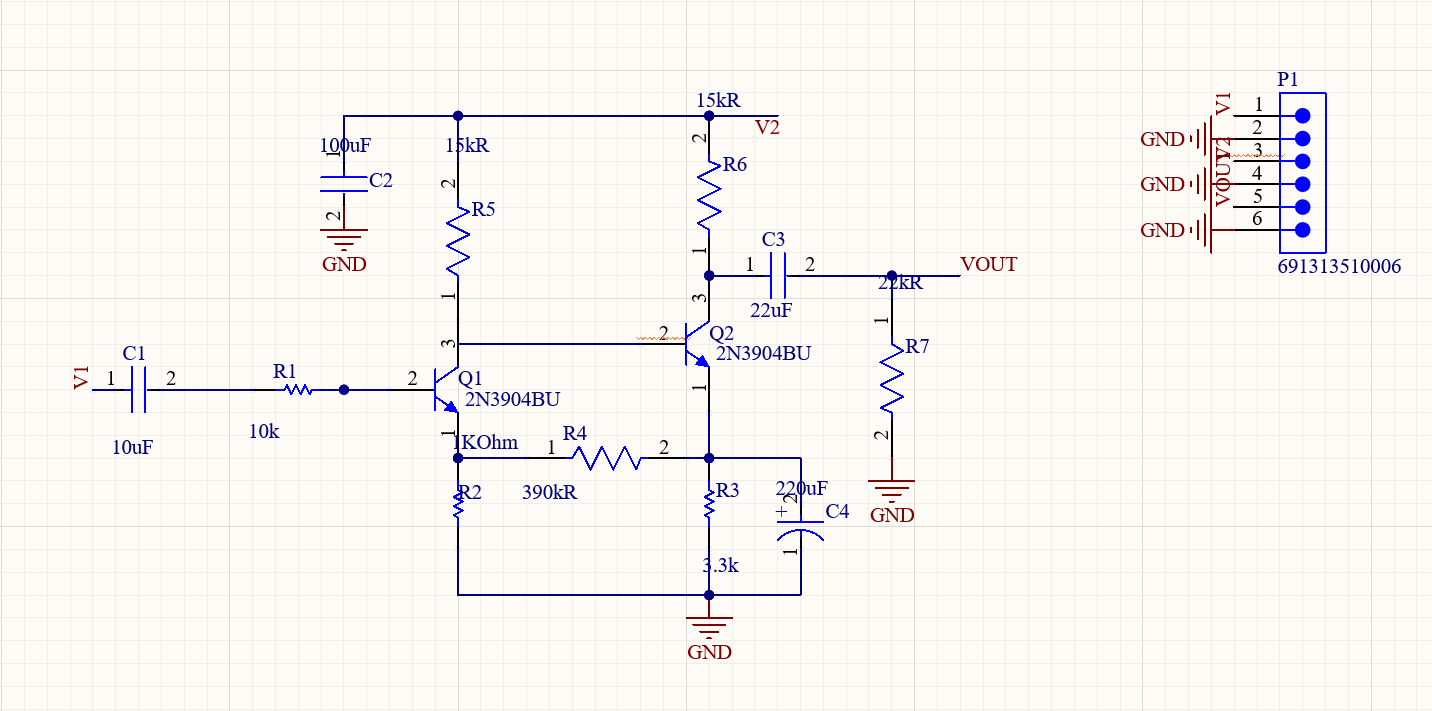 Pre-Amplifier schematic